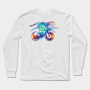 Panther on a Bicycle Long Sleeve T-Shirt